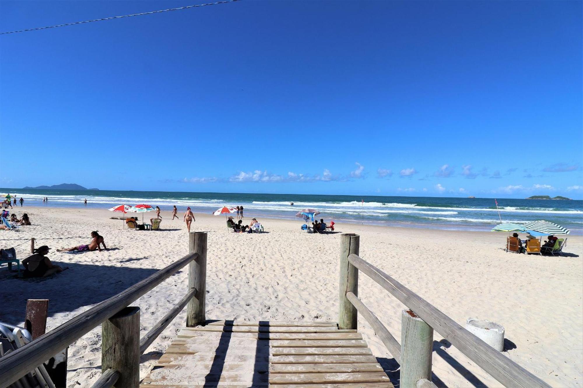 Maravilhoso Apto Wi-Fi E Vista Para O Mar - Hb06F Florianopolis Luaran gambar